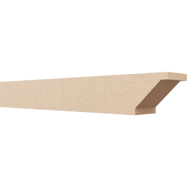Ekena Millwork 4in. W x 4in. H x 28in. L Burlington Woodgrain TimberThane Rafter Tail, Primed Tan RFTUR04X04X28BURRCPR - main